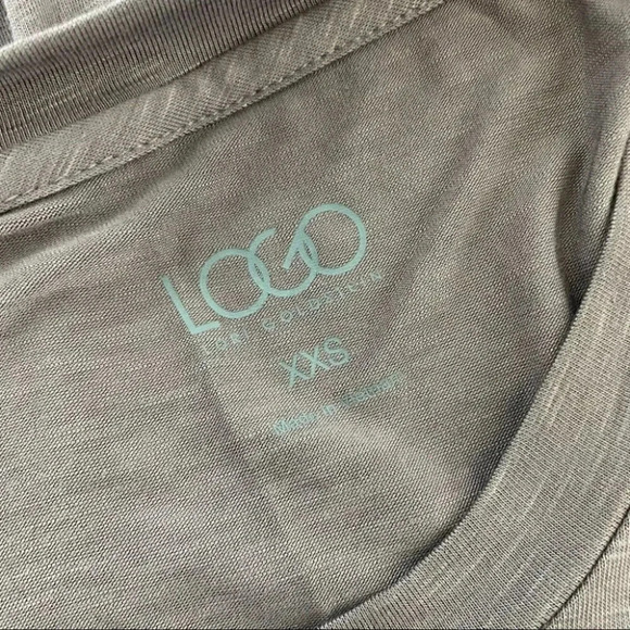 LOGO by Lori Goldstein XXS sleeveless hip length tunic with pockets - Picture 4 of 6